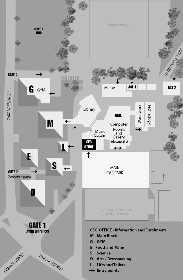 Map of Wellington High School Map of Wellington High School